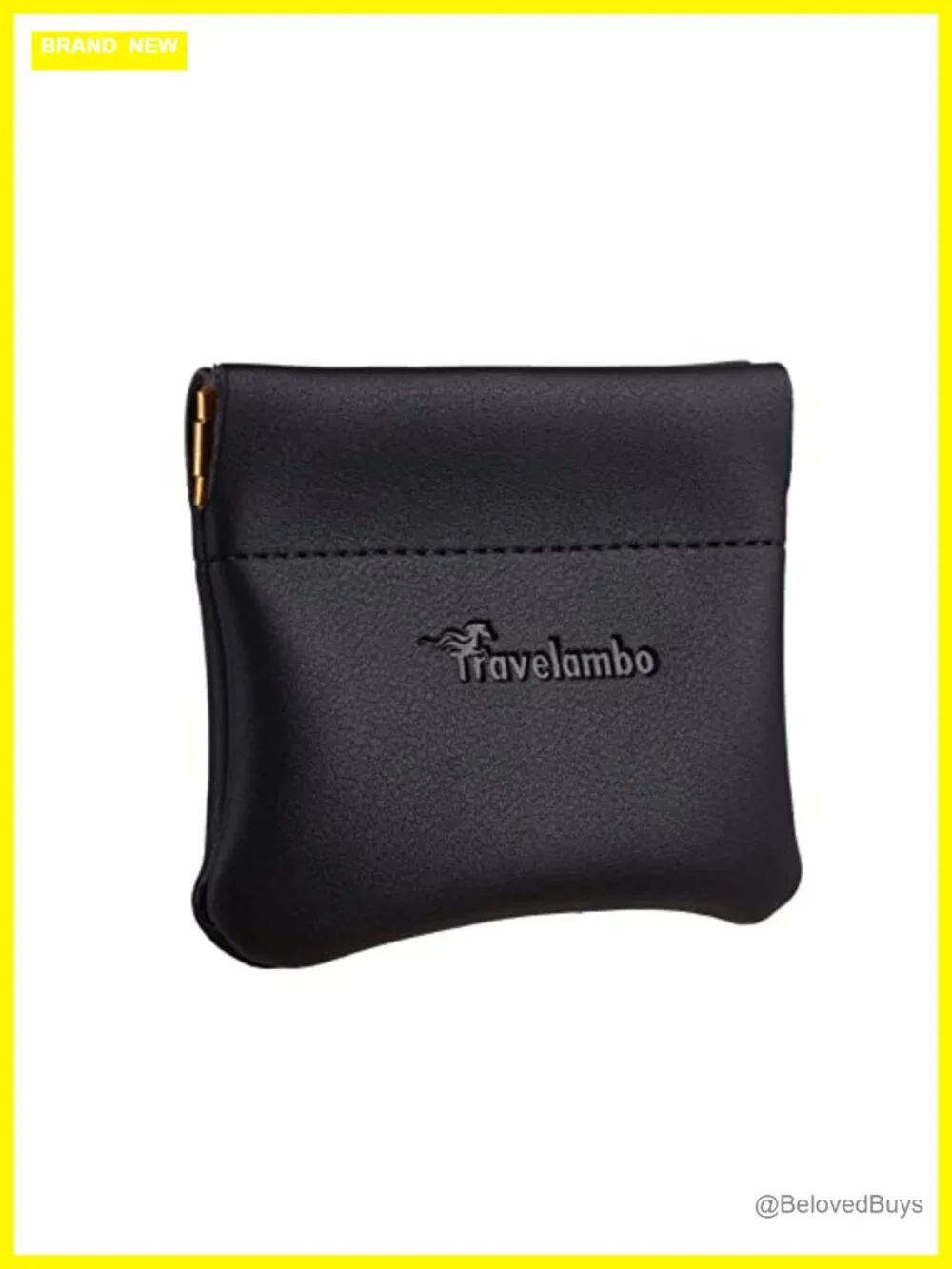 Leather Squeeze Coin Purse Pouch Change Holder Unisex